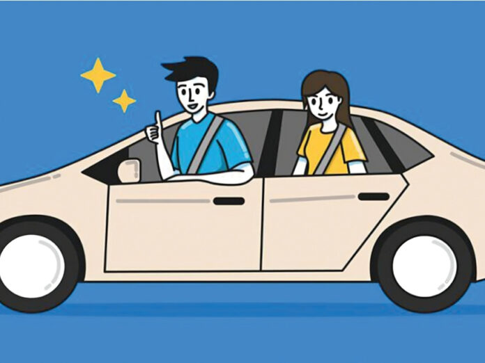 A graphic of Angkas illustrating its four-wheeled service, the Angcars, as posted on its Facebook page on Oct. 7, 2024 (Angkas via Facebook)